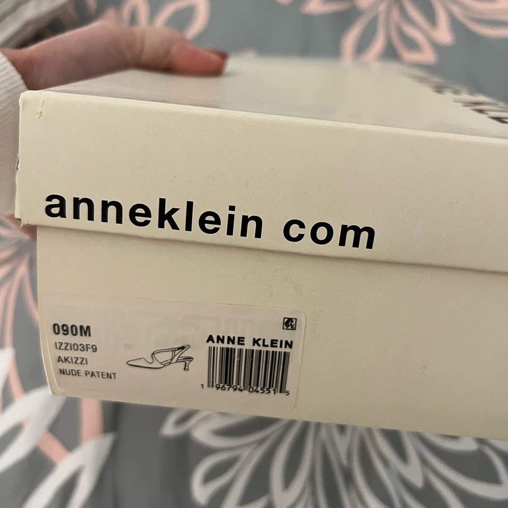 Anne Klein Nude Patent Heels